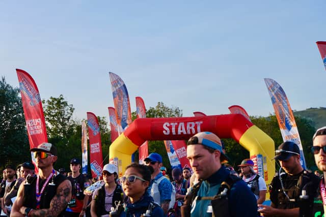 At the start line