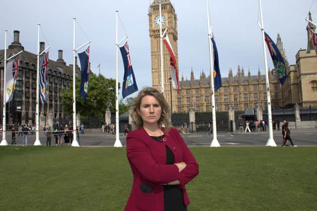 Jess Brown-Fuller MP outside Parliament