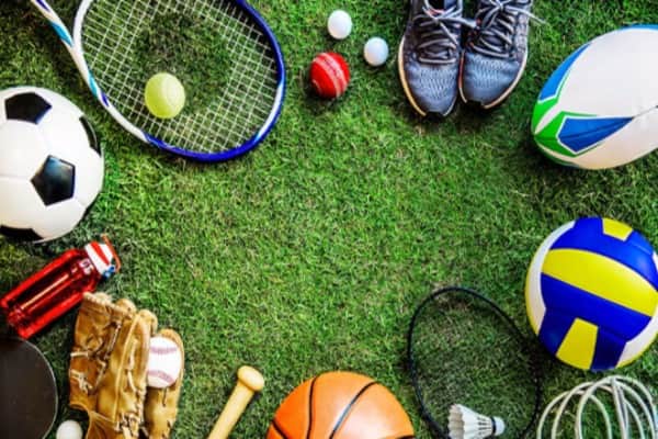 A photo of sports equipment