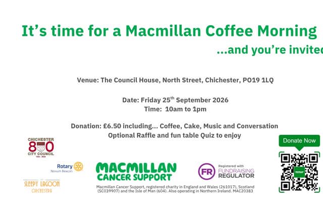 Macmillan Coffee Morning Advert 2026 