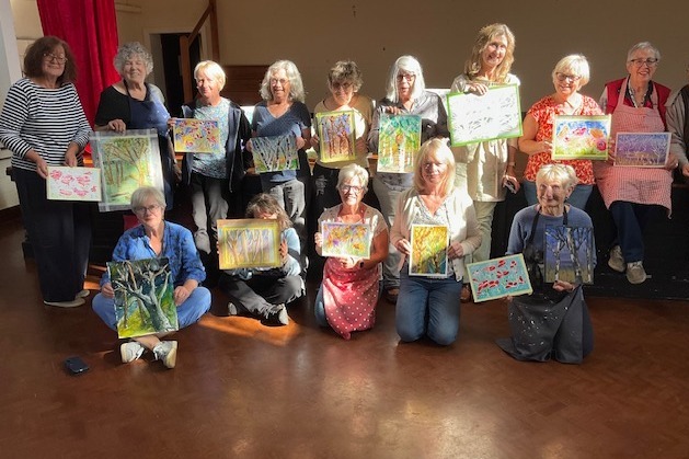 Branching into tree painting with East Sussex Art Club!