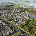 Ariel image of flooding