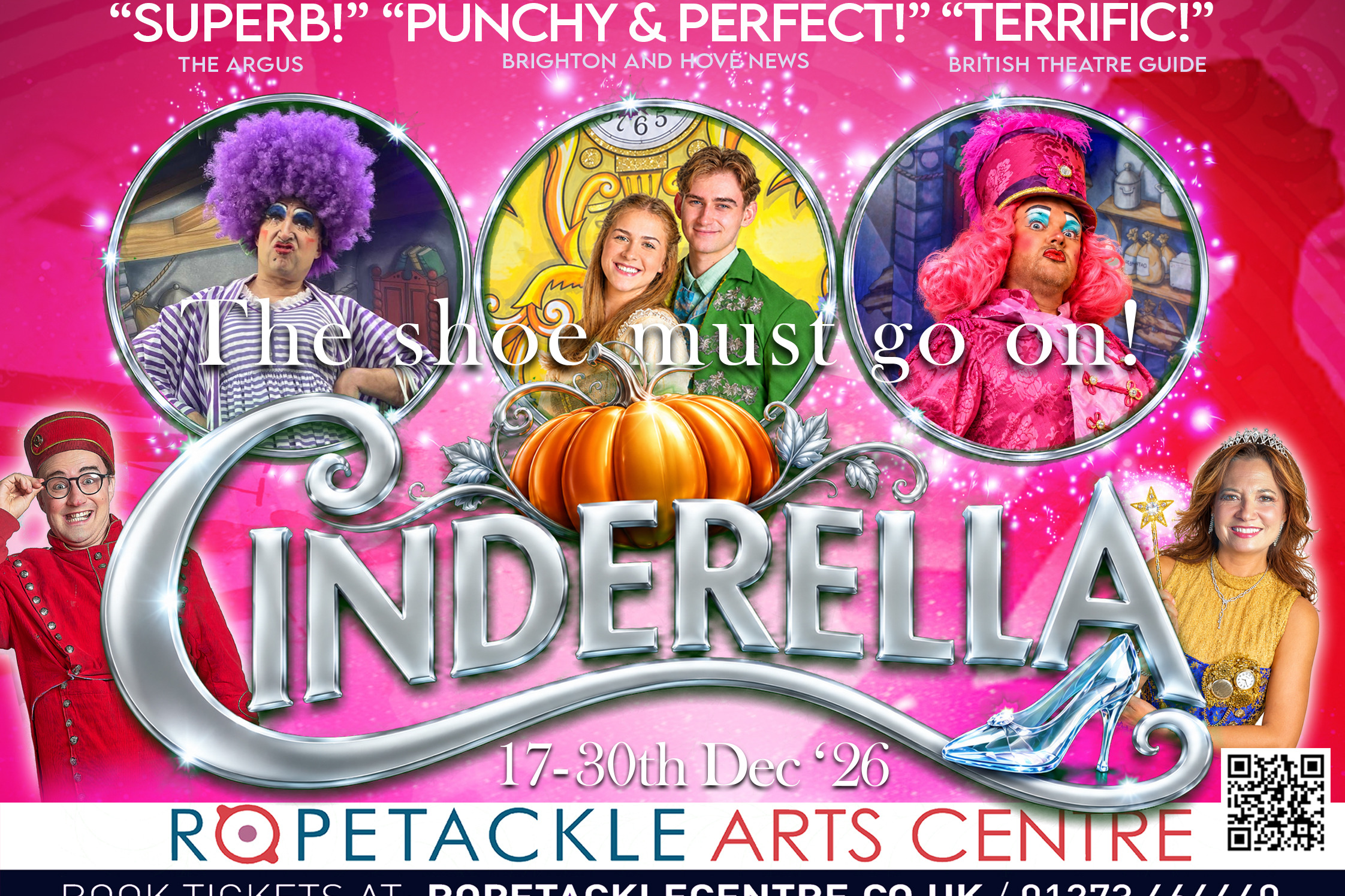 Cinderella pantomime 2026 @ Ropetackle Arts Centre, Shoreham-by-Sea
