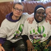Bill, Titilayo and Glen at the Duckyls Farm Nigeria Day
