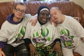 Bill, Titilayo and Glen at the Duckyls Farm Nigeria Day