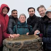 At the summit, the team from UK Power Networks, together with a family member.