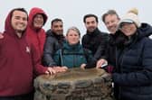 At the summit, the team from UK Power Networks, together with a family member.