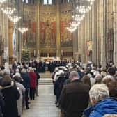 The annual Carol Concert is held at the stunning Lancing College Chapel
