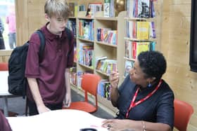 Children’s Laureate Patrice Lawrence visited Robertsbridge Community College