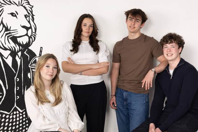 T Level students from East Sussex College are doing their placement at 181st Street: Olivia Goodwin, Fleur Hazell Jarvis, Lewis Jones and Jake Green