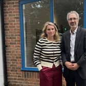 Jess Brown-Fuller MP with Cllr Sam Raby