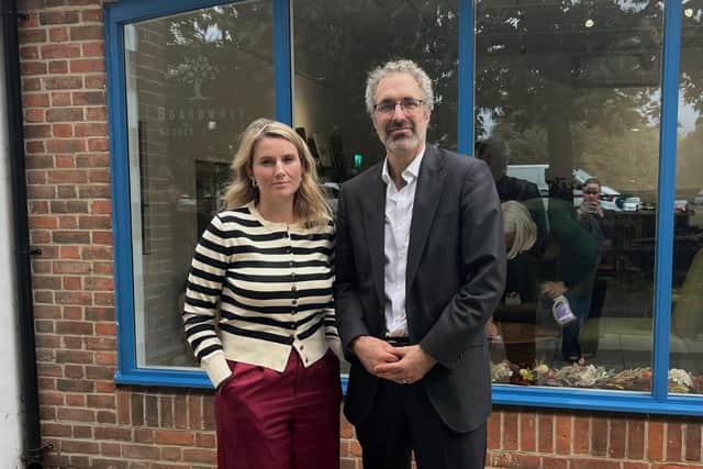 Jess Brown-Fuller MP with Cllr Sam Raby