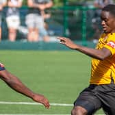 Ade Adeyinka scored and picked up the Three Bridges man of the match award