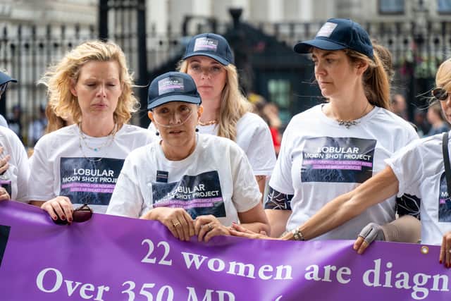 Katie Swinburne, Dr Susan Michaelis, Dehenna Davisson and Kirstin Spencer at the 1st 'Silent Vigil' - 24th June 2026