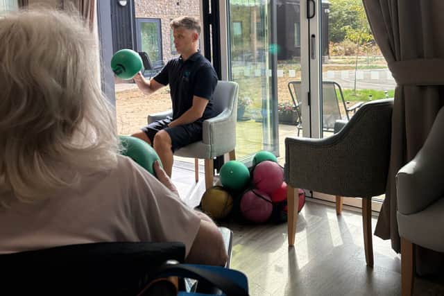 Physiotherapy Session at Norden House Care Home
