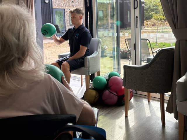Physiotherapy Session at Norden House Care Home