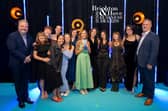 Shorter please
The Young Friends Kindergarten team proudly collects their award at the Brighton & Hove Business Awards.