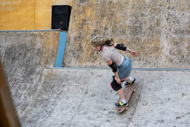 Female Skateboarder at Southwater Skate Jam