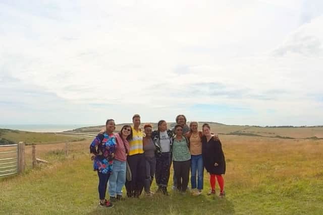 Commissioned writers at Seven Sisters County Park