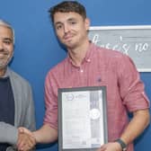 Jamie Braganza, Anavo’s founder (left) and Alex Mendonca, home manager at Lindridge (right)