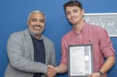 Jamie Braganza, Anavo’s founder (left) and Alex Mendonca, home manager at Lindridge (right)