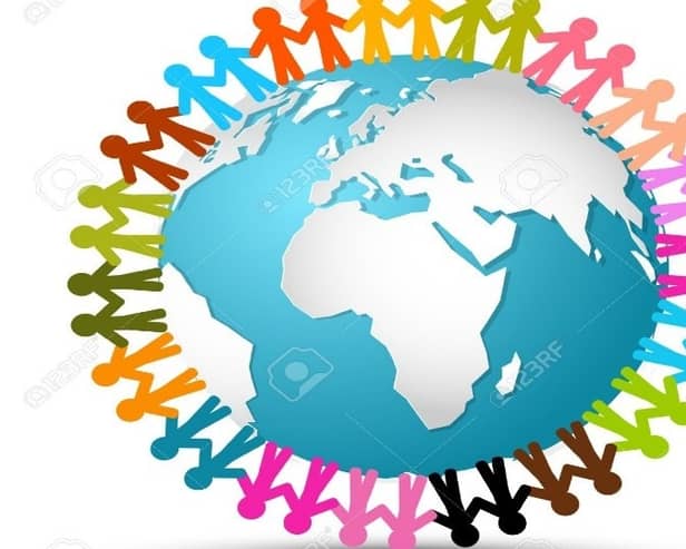 The peoples of the world together