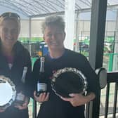 Steph Trill and Julie Hanger Sussex Over-40s Padel Tournament Winners