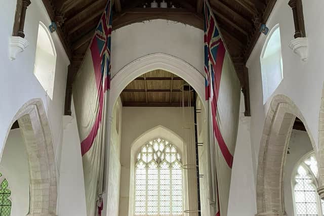 The church at Burnham Thorpe where Nelson’s father was Rector and where he worshipped as a boy.