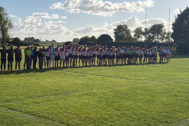 Rye 1st XV, 2nd XV and Bromley join in a minutes silence for Jim Buttery
