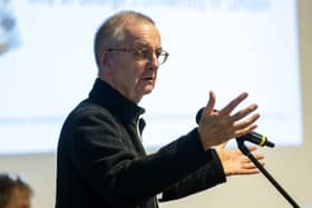 Professor Tim Lang, keynote speaker at the recent Chichester Food Security Conference (photo courtesy of Paul Gonella)