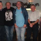 Windmill GG line up before the start of the match - L to R Graham Daniels, Mick Holmwood, Clive Thompson, Kevin Tunstall, Paul Jobbins
