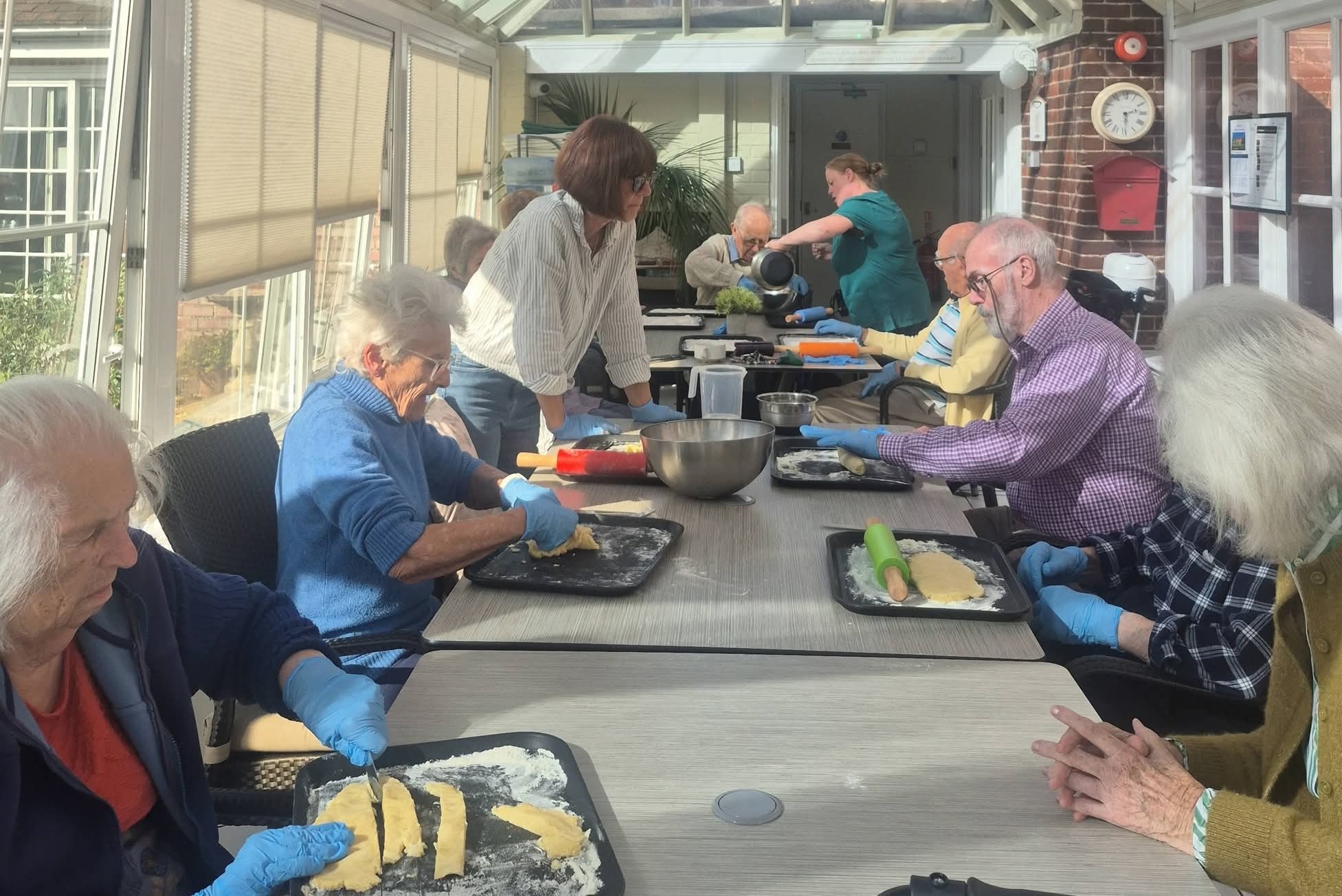 Amy's Cooking Club well attended at Chichester care home