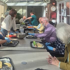 A busy afternoon at Cooking Club