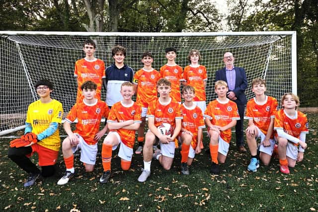 Roy Holland with BTFC Under 14's team