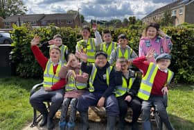Young people from Woodlands Meed Special School