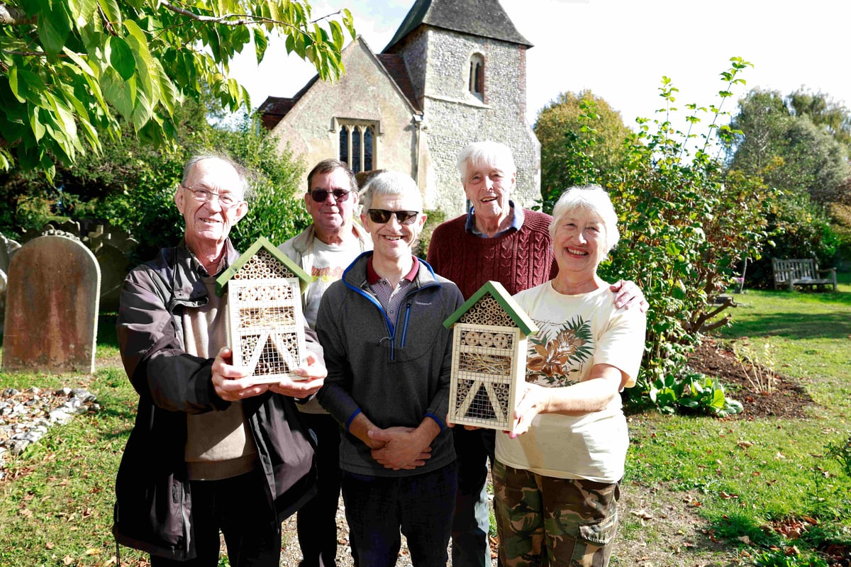 Yapton Church welcomes all creatures great and small with new bug hotel donation