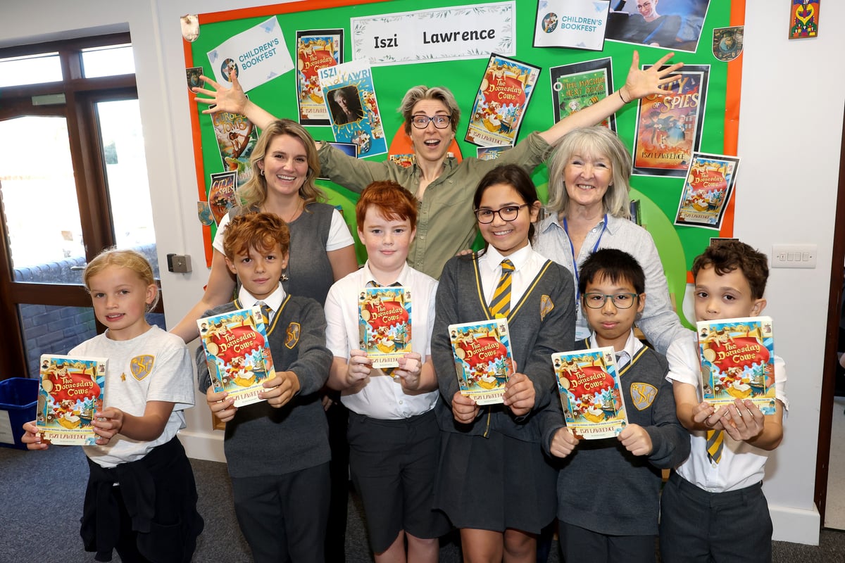 Jess Brown-Fuller MP joins Chichester Children’s BookFest school visit at St Joseph’s CE Junior School