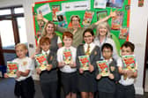 Jess Brown-Fuller MP with author Iszi Lawrence and Chichester Children's BookFest Trustee Penny Tomlinson