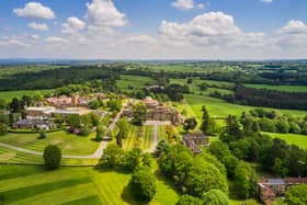Worth Abbey and grounds