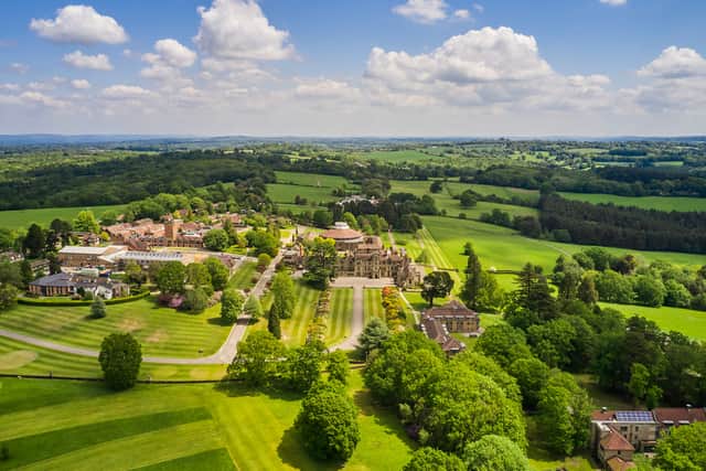 Worth Abbey and grounds