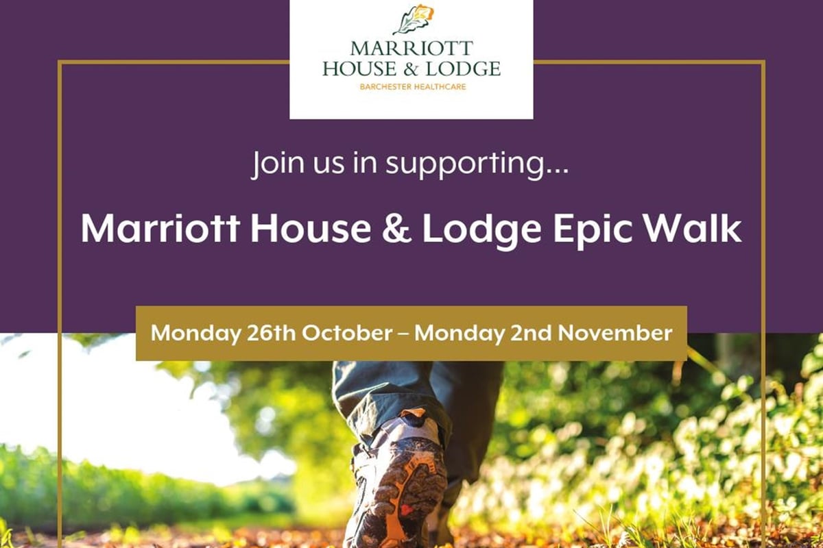 Chichester care home's sponsored walk activity for charity