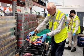 Horsham MP, John Milne, visits food charity Felix. 