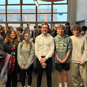 Tom Rutland MP at Sir Robert Woodard Academy sixth form