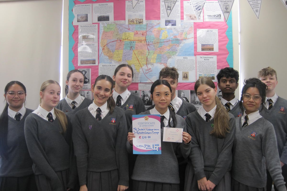 St Richard's Student Listeners raise £425 for local charities