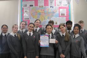 Year 10 Student Listeners display their Certificate of Recognition