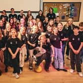 Students from Burgess Hill and Schmallenberg perform together for the first time