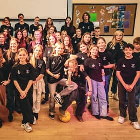 Students from Burgess Hill and Schmallenberg perform together for the first time