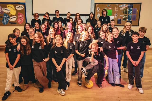 Students from Burgess Hill and Schmallenberg perform together for the first time