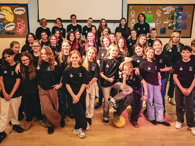 Students from Burgess Hill and Schmallenberg perform together for the first time