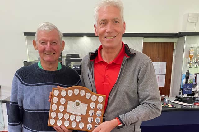 Winner Neil Blatch with Seniors Captain Pete Snashall